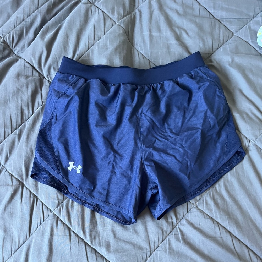 Navy blue athletic shorts